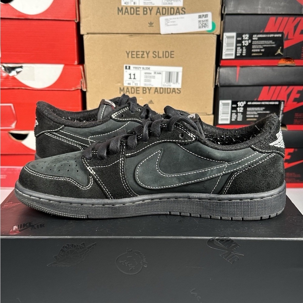 Size - Air Jordan 1 Retro Low OG SP x Travis Scott Black Phantom 2022 - Picture 7 of 9